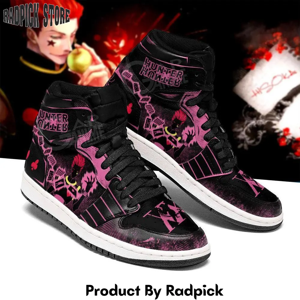 Hisoka bungee gum air jordan high top sneakers custom anime shoes  rp0248214